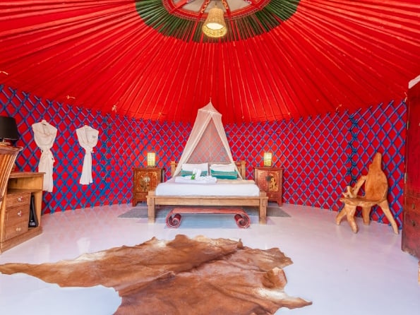 Yurt interior